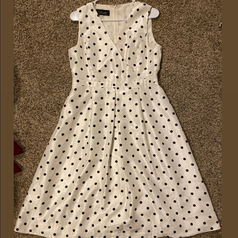 Polka dot formal dress